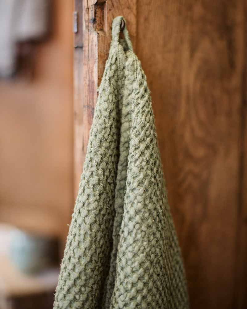Waffle Kitchen Towel - Forest Green