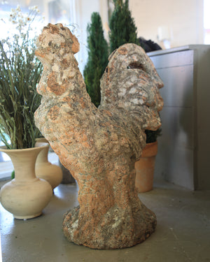 Large Antique Stone Rooster