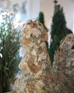 Large Antique Stone Rooster