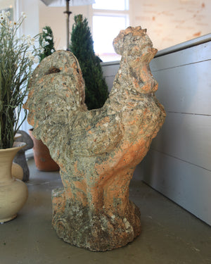 Large Antique Stone Rooster