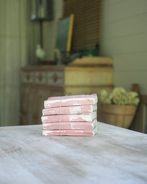 Antique Pink Paper Book Set