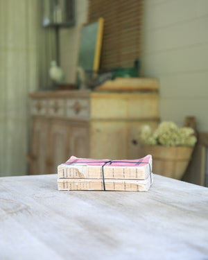 Antique Pink Paper Book Set