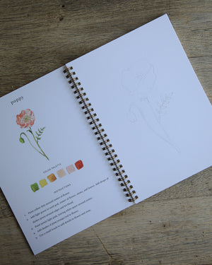 Flowers Watercolor Workbook