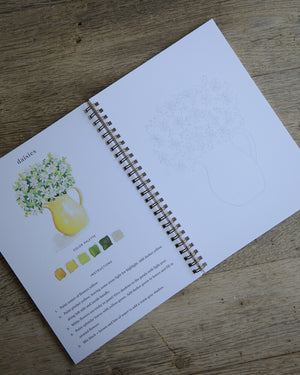 Flowers Watercolor Workbook