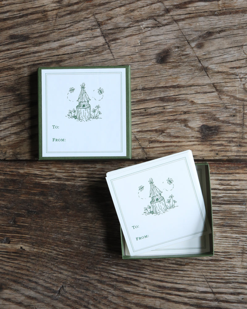 Patina Bee Hive Boxed Label Set & Gift Tag Bundle