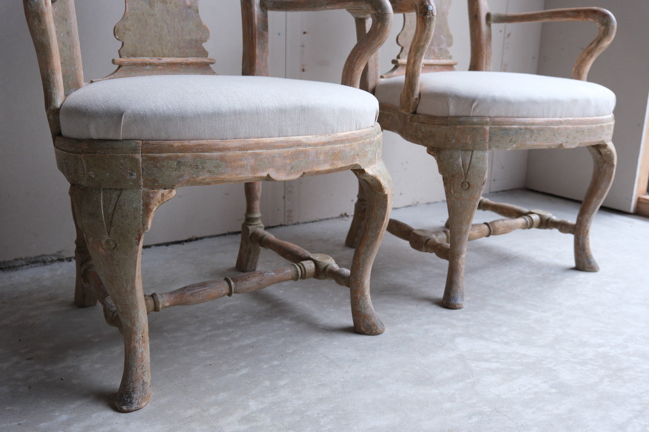 A Pair of Rococo Armchairs