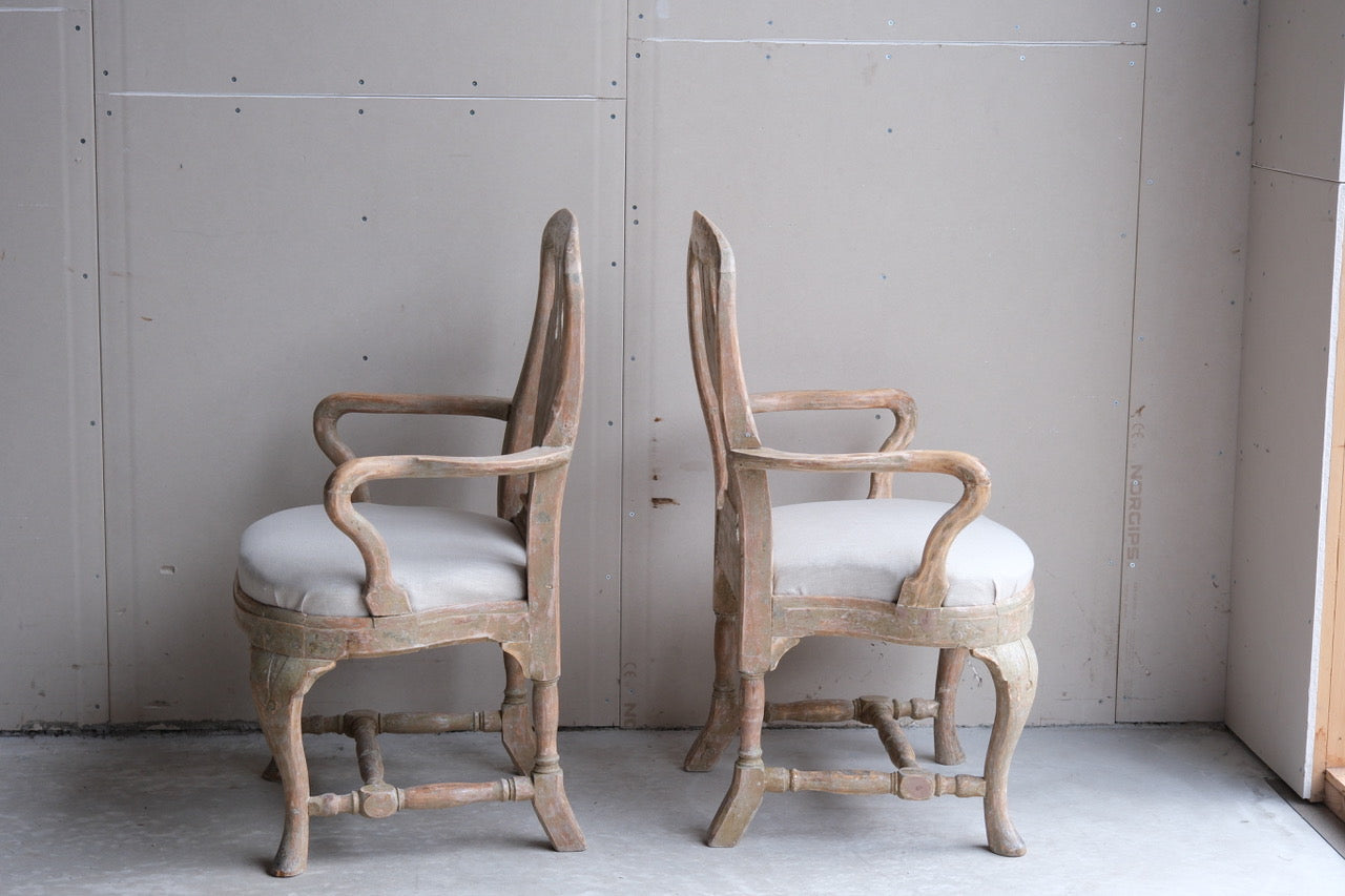 A Pair of Rococo Armchairs