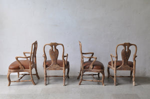 4 Rococo Armchairs