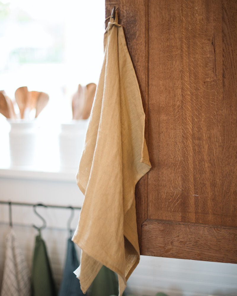 Linen Kitchen Towel, Linen Dish Towel, Stonewashed Towels, Linen