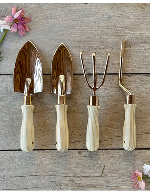 Handmade Copper Gardening Tool Set