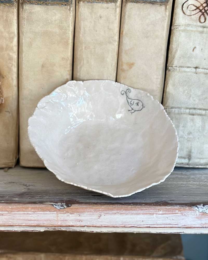 Patina Ceramics, Bowl with Bird