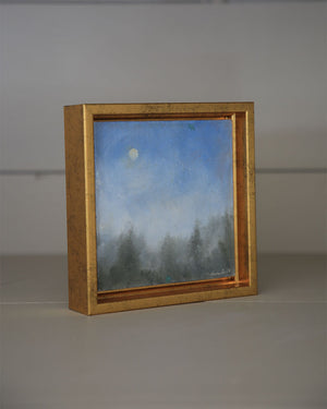 Patina Meadow Series: Moonrise at Patina Meadow in the Mist by Steve Giannetti