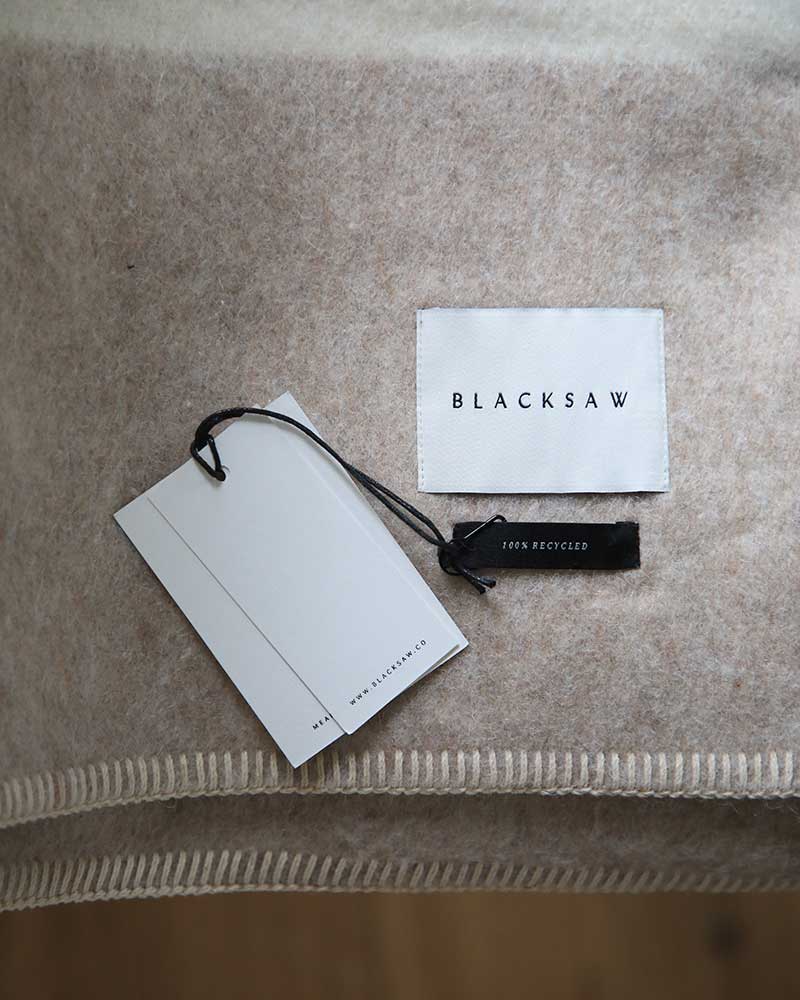 Recycled Blanket, Beige & Ivory