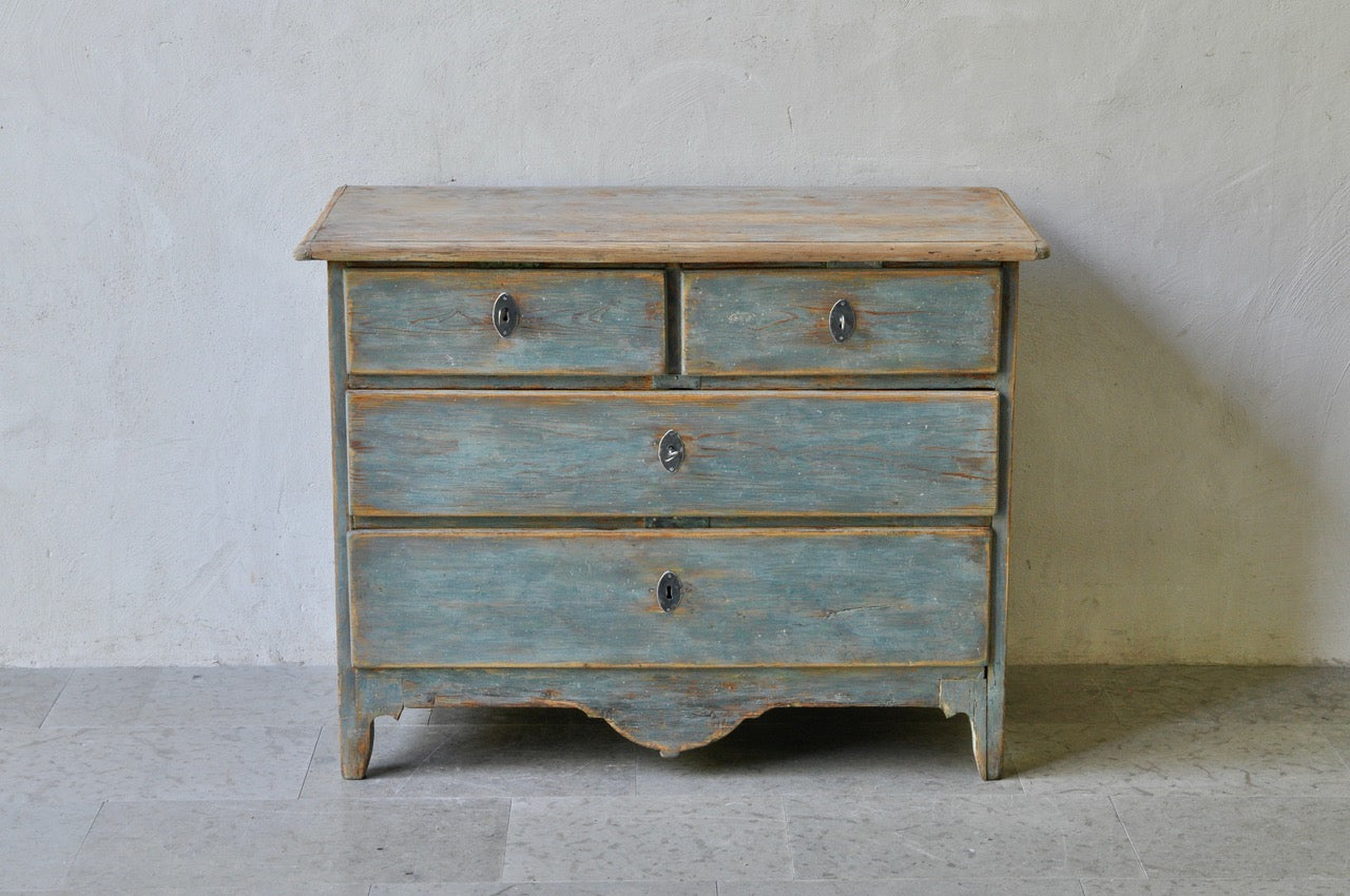 Blue Rococo Commode c1780