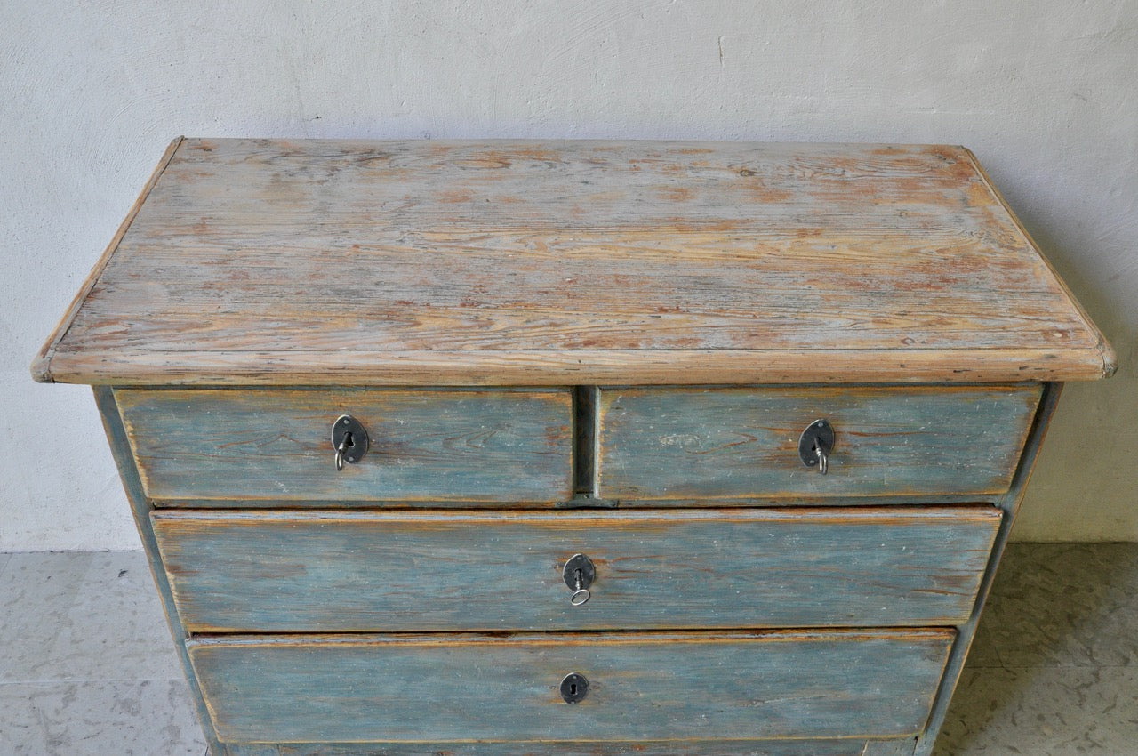 Blue Rococo Commode c1780