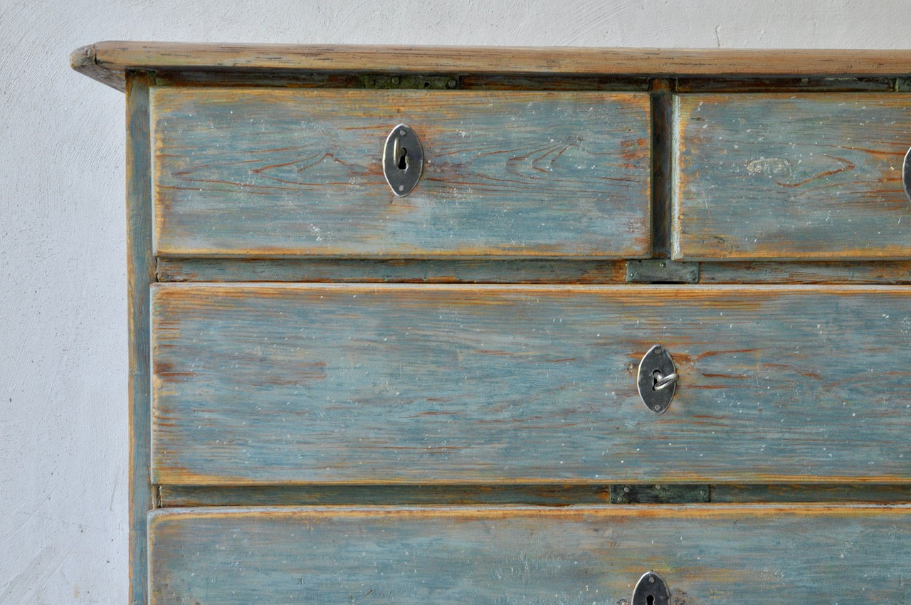 Blue Rococo Commode c1780