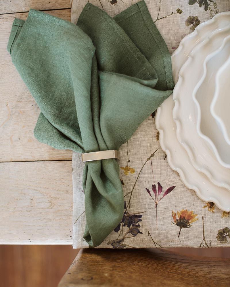 Forest Green Linen Napkin – Patina Home & Garden