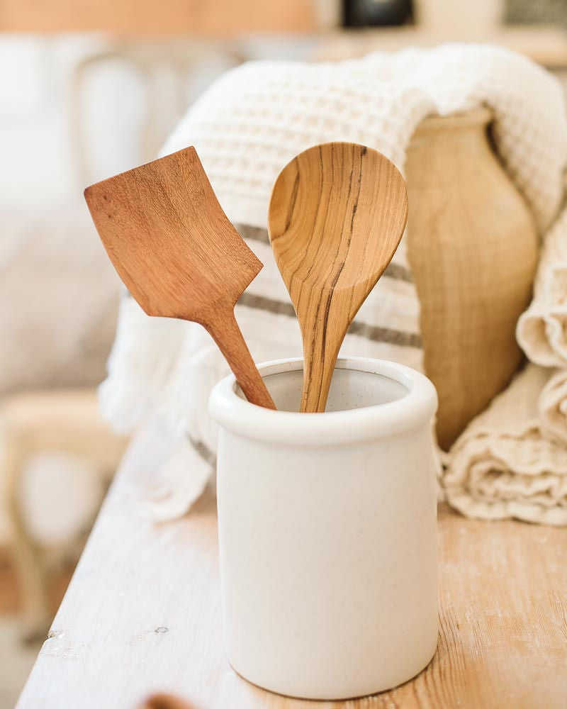 Hand-Carved Teak Wood Spoon