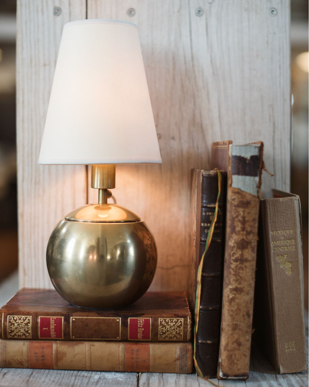 Small Brass Table Lamp – Patina Home Garden - Main Image