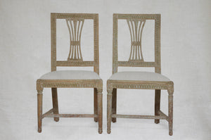 Pair of Green Side Chairs