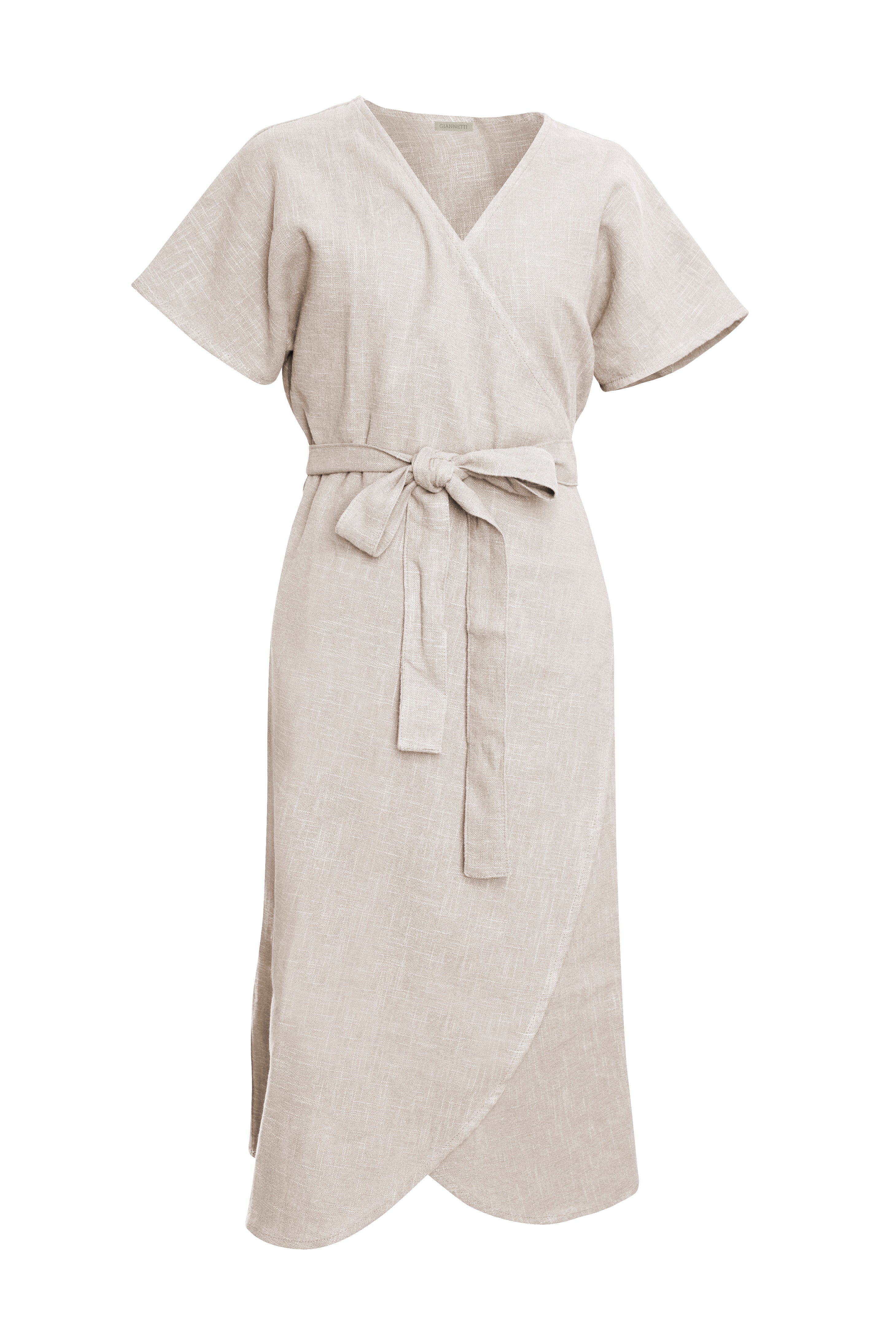 Natural Linen Wrap Dress Patina Home & Garden Natural Linen Wrap Dress Patina Home & Garden